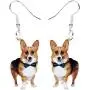 NEWEI Acrylic Sweet Corgis Dog Dangle Earrings Drop Animal Ornaments Jewelry For Women Girl Gift Charm Accessories NEWEI Acrylic Sweet Corgis Dog Dangle Earrings Drop Animal Ornaments Jewelry For Women Girl Gift Charm Accessories