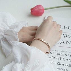 Luxe Alice Premium Fashion Accessory of Rose Gold Surgical Steel Bracelets for Women, Charm Link (Chain) Wrist Bracelet(Bangle)