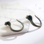 Boho Ethnic Cobra Snake Dangle Drop Earrings for Women Party Aniaml Earrings Hanging Hook Jewelry