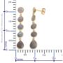 Shop LC Dangle Drop Earrings 925 Sterling Silver Vermeil Yellow Gold Pear Labradorite Fashion Prom Jewelry for Women Mothers Day Gifts