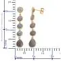 Shop LC Dangle Drop Earrings 925 Sterling Silver Vermeil Yellow Gold Pear Labradorite Fashion Prom Jewelry for Women Mothers Day Gifts