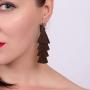 BaubleStar Tassel Earrings Handmade Tiered Thread Tassel Dangle Earrings, Multi Colors