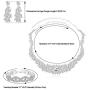 Udalyn Crystal Bridal Jewelry Set for Women Rhinestone Necklace Earrings Bracelet Wedding Bridesmaid Jewelry Set