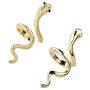 HUASAI 3D Snake Rings，Adjustable Simple Open Ring Personalized Middle Finger Thumb Ring Animal Halloween Jewelry Gifts for Women Girls