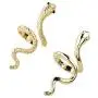 HUASAI 3D Snake Rings，Adjustable Simple Open Ring Personalized Middle Finger Thumb Ring Animal Halloween Jewelry Gifts for Women Girls