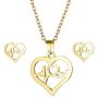 BELLALULU Necklace Pendant Earrings Set - USD5 Jewelry Set,Classic Necklace and Earring Styles for Everyday Clothing