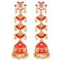 Efulgenz Indian Jewelry Bollywood Antique Gold Tone Faux Pearl Crystal Kundan Dangle Wedding Jhumka Earrings Set Efulgenz Indian Jewelry Bollywood Antique Gold Tone Faux Pearl Crystal Kundan Dangle Wedding Jhumka Earrings Set