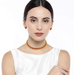 Aheli Indian Necklace Earring Set Indian Traditional Bollywood Fashion Jewelry for Women