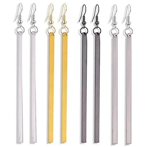 Bar Dangle Threader Drop Earrings Tassel Ear Studs Women Long Linear Simple Hoops Geometric Charm Jewelry Bar Dangle Threader Drop Earrings Tassel Ear Studs Women Long Linear Simple Hoops Geometric Charm Jewelry