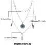 Kakaco Boho Turquoise Layered Necklaces Beaded Leaves Pendant Necklace Silver Chain Jewelry for Women and Girls Kakaco Boho Turquoise Layered Necklaces Beaded Leaves Pendant Necklace Silver Chain Jewelry for Women and Girls