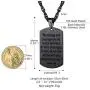 PROSTEEL Stainless Steel Cross Jewelry, Mens Womens Jewelry, Dog Tags Pendant, Military Tag with Words, Inspirational Necklace