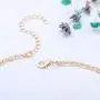 Jovono Boho Fashion Crescent Moon Pendants Necklaces Hammered Moon Necklace Jewelry for Women and Girls (Gold+Veins)