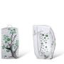 Santuzza 925 Sterling Silver Delicate Cherry Tree Earrings Green Spinel Cubic Zirconia Fashion Jewelry
