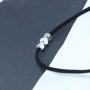 TseanYi Boho Bead Choker Necklace Short Black Necklaces Minimalist Collar Necklace Jewelry for Women and Girls (Silver)
