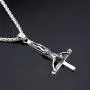 U7 Inverted Cross Necklace Vintage Enamel Black Satanic Jewelry Stainless Steel Skull Pendant for Men Women -Gift Packed U7 Inverted Cross Necklace Vintage Enamel Black Satanic Jewelry Stainless Steel Skull Pendant for Men Women -Gift Packed