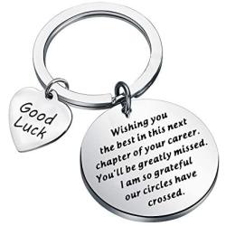 WSNANG New Job Gift Wishing You The Best in This Next Chapter of Your Career Keychain Good Luck Colleagues Goodbye Gift Coworker Leaving Jewelry New Beginnings Gift