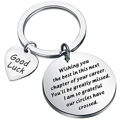 WSNANG New Job Gift Wishing You The Best in This Next Chapter of Your Career Keychain Good Luck Colleagues Goodbye Gift Coworker Leaving Jewelry New Beginnings Gift WSNANG New Job Gift Wishing You The Best in This Next Chapter of Your Career Keychain Good Luck Colleagues Goodbye Gift Coworker Leaving Jewelry New Beginnings Gift