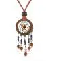 MJartoria Dream Catcher Pendant Necklace BFF Gifts Car Charm Beads Cluster Dangle Suede Rope Necklace MJartoria Dream Catcher Pendant Necklace BFF Gifts Car Charm Beads Cluster Dangle Suede Rope Necklace