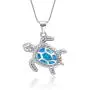 OneSight Blue Opal Sea Turtle Bracelet/Anklet/Necklace/Earring Sterling Silver Bracelets Jewelry for Women Gifts OneSight Blue Opal Sea Turtle Bracelet/Anklet/Necklace/Earring Sterling Silver Bracelets Jewelry for Women Gifts