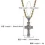Moca Jewelry Hip Hop Iced Out Bling Lion with Crown Cross Pendant 18K Gold Plated Chain Necklace for Men Women Moca Jewelry Hip Hop Iced Out Bling Lion with Crown Cross Pendant 18K Gold Plated Chain Necklace for Men Women