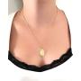 18K Gold Plated Guadalupe Medal Necklace''18 Inches'' Length Virgin Mary Jewelry