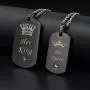 Thintom Couples Necklaces His & Hers Matching Set Titanium Stainless Steel Couple Pendant Necklace in a Gift Box Thintom Couples Necklaces His & Hers Matching Set Titanium Stainless Steel Couple Pendant Necklace in a Gift Box