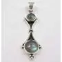 SilverStarJewel Labradorite Necklace Pendant 1.7'' Sterling Silver Women Jewelry SilverStarJewel Labradorite Necklace Pendant 1.7'' Sterling Silver Women Jewelry