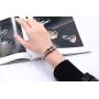 Cuff Bangle Bracelet for Women adjustable stainless steel twisted line cuff bracelet elegant holiday gift