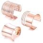 LOLIAS 3 Pcs Cuff Bangle Bracelet for Women Open Wide Wire Bracelets Adjustable Wrist Cuff Wrap Bracelet Gold Sliver Rose Gold Plated Fashion Jewelry