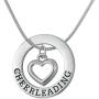 TEAMER Love Cheerleading Pendant Cheer Cheerleader Necklace Gifts Jewelry for Girls Teens Women