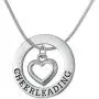 TEAMER Love Cheerleading Pendant Cheer Cheerleader Necklace Gifts Jewelry for Girls Teens Women