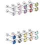 Jenxnjsjo Cartilage Earrings Stud Earrings Helix Conch Piercing Jewelry Cubic Zirconia Stud Earrings Screw Back Earrings for Women Cartilage Earring Stud Stud Earring Set Earrings With Screw Backs