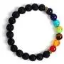 YOGA JOURNEYS 7 Chakra Stone Natural Lava Stone Reiki Infused Healing Bracelet YOGA JOURNEYS 7 Chakra Stone Natural Lava Stone Reiki Infused Healing Bracelet