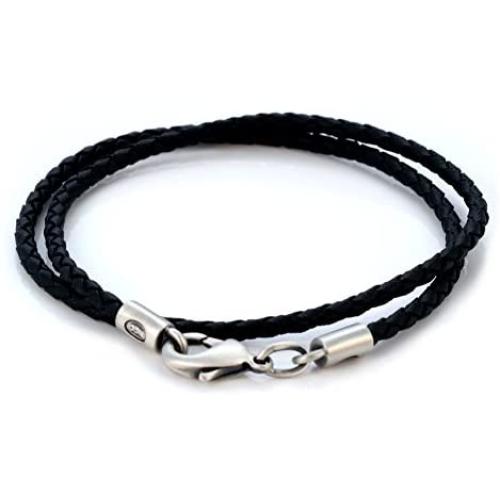 Bico 3mm (0.12 inch) Black Braided Necklace (CL13 Black) Tribal Surf Jewelry