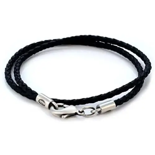 Bico 3mm (0.12 inch) Black Braided Necklace (CL13 Black) Tribal Surf Jewelry Bico 3mm (0.12 inch) Black Braided Necklace (CL13 Black) Tribal Surf Jewelry