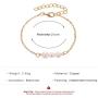 Set Multi Pearl Chain Link Adjustable Pendant Choker Necklace Bracelet Bangle Arm Stacking for Women Girl Jewelry Dainty Minimalist Bohemian Simple Layered Gold Plated