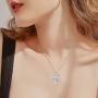 I Love You to The Moon and Back Necklace Opal Moon and Star Heart Necklace Mother Gift Mother Necklace Girlfriend Jewelry