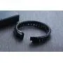 MEALGUET Mens Lava Rock Bracelet Healing Balancing Braided Leather Bracelets with Magnetic Clasp, 2 Layered Symbol Cuff Bracelets, 8.4'' MEALGUET Mens Lava Rock Bracelet Healing Balancing Braided Leather Bracelets with Magnetic Clasp, 2 Layered Symbol Cuff Bracelets, 8.4''