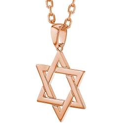 In Season Jewelry Religious Jewish Star of David Pendant Necklace for Ladies 19''