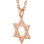 In Season Jewelry Religious Jewish Star of David Pendant Necklace for Ladies 19''