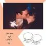 Eigso Thelma and Louise Gift Best Friends Keychain Bracelet Friendship Jewelry Pistol Gun Charm Friendship Gift