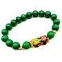 Homelavie Feng Shui Pixiu Bracelet 10mm Amulet Dragon Natural Stone Beads Bracelet Attract Wealth Money and Good Luck