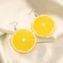 SEIRAA Lemon Drop Earrings Fruit Lover Gift Acrylic Earrings Summer Gift Lemon Jewelry Fashion Jewelry For Women Girls