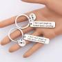 FAADBUK Couple Funny Gift Husband Wife Set Keychain I Don’t Need Google My Husband Wife Knows Everything Jewelry Wedding Gift for Groom Bride
