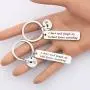 FAADBUK Couple Funny Gift Husband Wife Set Keychain I Don’t Need Google My Husband Wife Knows Everything Jewelry Wedding Gift for Groom Bride