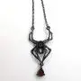 LOTIITEL Gothic Jewelry Black Skull Spider Pendant Gothic Spider Necklaces for Women Teen Girls LOTIITEL Gothic Jewelry Black Skull Spider Pendant Gothic Spider Necklaces for Women Teen Girls