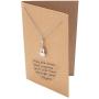 Quan Jewelry Music Gifts for Women Treble Clef Heart Necklace, Musical Guitar Instrument Charm, Gift to Music Lovers with Inspirational Greeting Card