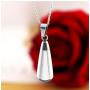 Jude Jewelers Stainless Steel Cone Shaped Perfum Ash Memorial Cremation Keepsake Holder Pendant Necklace