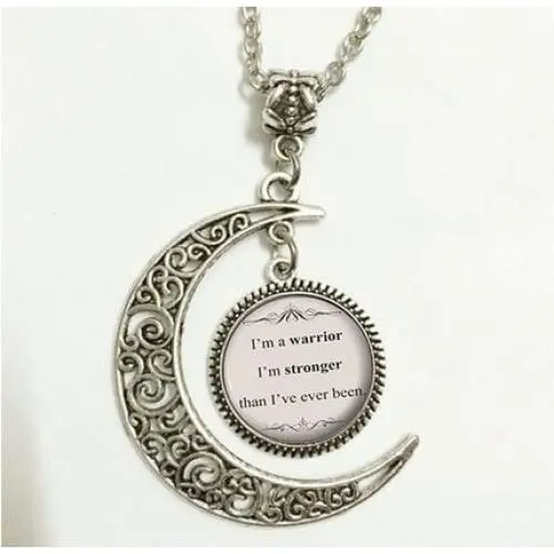 Charm Crescent Moon Song Lyric Jewelry - Demi Lovato Song Lyrics Quote Necklace - Inspirational Music Pendant - Silver Motivational Jewelry Gift for Her Charm Crescent Moon Song Lyric Jewelry - Demi Lovato Song Lyrics Quote Necklace - Inspirational Music Pendant - Silver Motivational Jewelry Gift for Her
