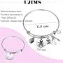 UJIMS Baker Gift Baking Bracelet Whisk Taker Bangle Gift for Culinary Student Bake Lover Jewelry Pastry Chef Graduation Gift for Her